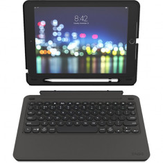 Husa cu tastatura iluminata ZAGG Slim Book Go pentru Apple iPad 8 (2020) / iPad 7 (2019) 10.2&amp;amp;quot;, Black foto