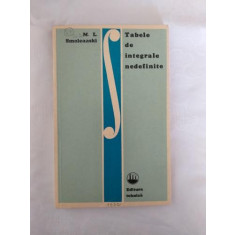 M. L. Smoleanski - Tabele de integrale nedefinite - 1972