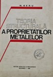 Carte Tehnica Stiinte Exacte: Teoria Structurala a Proprietatilor Metalelor - N. Geru (1980) - Ed. Didactica si Pedagogica - Cartonata