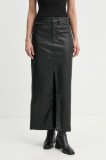 Levi&#039;s fusta culoarea negru, maxi, drept, A9309