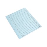 Separator A4 carton 10 bucati/set bleu