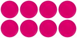 Set farfurii 8 piese pentru fructe, din plastic, fucsia, diametru 20 cm