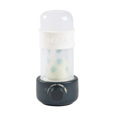 Incalzitor biberoane si sterilizator Beaba BabyMilk Second Night Blue foto