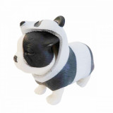 Mini figurina, Dress Your Puppy, Buldog francez in costum de panda, S1