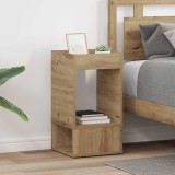 vidaXL Masă laterală 2 pcs Stejar Artizanal 30 x 30 x 56 cm 890943