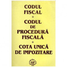 colectiv - Codul fiscal - Codul de procedura fiscala - Cota unica de impozitare - 102523