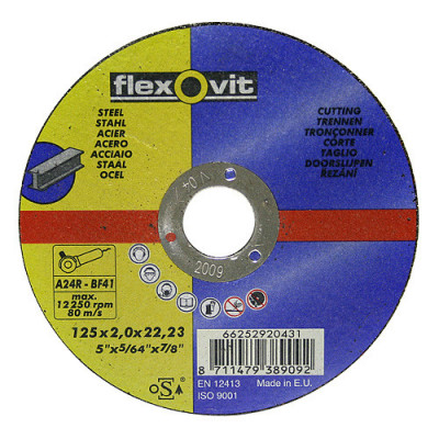FlexOvit 20431 125x2,0 125x2,0 A24R-BF41, disc de tăiere a metalelor foto