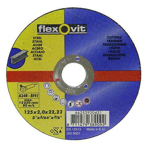 FlexOvit 20431 125x2,0 125x2,0 A24R-BF41, disc de tăiere a metalelor