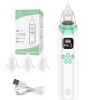 Aspirator nazal electric pentru copii si bebelusi, CRISTALIS SALE&trade; , 3 trepte de Aspirare, Baterie Reincarcabila, Cablu USB, 3 Capete de Silicon, Sile