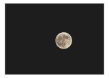 Tablou Canvas, "Luna plină &icirc;n noapte liniștită", Lună, Noapte, Cer, Astronomie, Misterios, 39 x 26 cm, CMCLASS