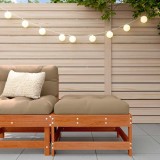 vidaXL Suport pentru picioare de grădină Lemn masiv de pin Maro Ceară 865516