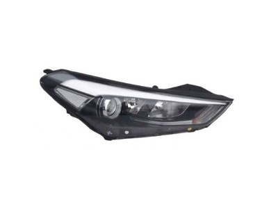 Far HYUNDAI TUCSON (TL), 09.2015-06.2018, DEPO, fata, partea dreapta, cu lumina pentru viraje statica; cu &amp;amp;#39;lumina de zi&amp;amp;#39; tip LED; H7+H7+H7+PY foto