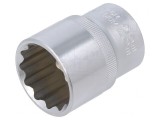 Tubulară 12-puncte 1/2 23mm Oțel Crom-Vanadium