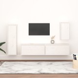 VidaXL Comode TV, alb, 4 buc., lemn masiv de pin