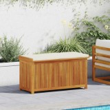 Gossi cutie de perne de exterior 113x50x60,5 cm lemn masiv de salcam