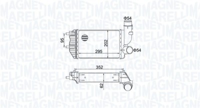 MAGNETI MARELLI 351319205000 Intercooler, compresor foto