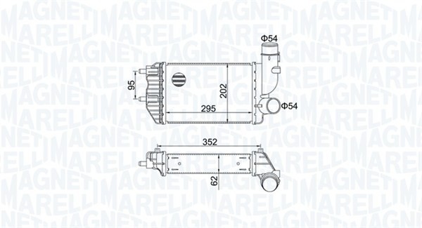 MAGNETI MARELLI 351319205000 Intercooler, compresor