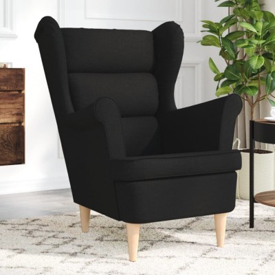 Gossi fotoliu, negru, 74x84x100 cm, textil foto
