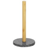 Suport prosoape de bucatarie din bambus cu suport de granit, 29cm Household NewTrend