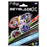 BEYBLADE X PACHET DUO BEAT TYRANNO 4-70Q SI KNIFE SHINOBI 4-80HN