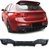 Difuzor spate de performanta duplex cu 4 tevi, potrivit pentru BMW Seria 1 F20 F21 M135 M140 15-19 Performance AutoTuning