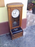 Ceas Pendula veche cu pontaj Fried Ernst Benzing anii 20