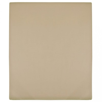 vidaXL Cearșaf de pat cu elastic, 2 buc, gri taupe, 160x200 cm bumbac foto