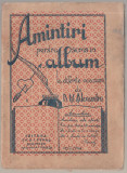 D. M. Alexandru - Carte de amintiri de scris in albume la diferite ocaziuni, 1934