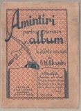 D. M. Alexandru - Carte de amintiri de scris in albume la diferite ocaziuni, 1934