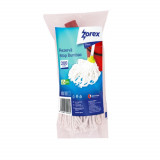 Rezerva Mop din Bumbac Zorex Clasic, Culoare Alba, Greutate 200g, Rezerve Mop, Rezerve Clasice pentru Mop, Rezerve din Bumbac pentru Mop, Rezerva pent