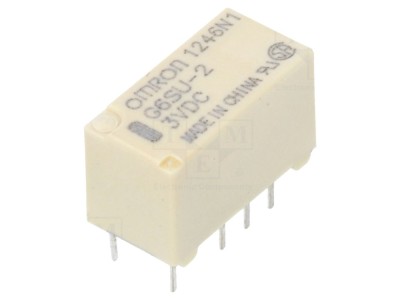 Releu electromagnetic DPDT 3VDC 2A foto
