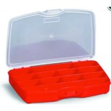Organizator mini din ABS cu 12 compartimente si capac transparent