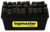 Trusa pansoane cu litere pentru gravare tabla CRV Topmaster Profesional foto