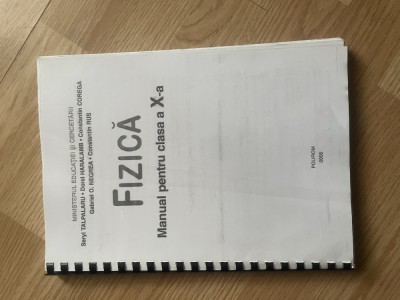 Manual fizica clasa a X-a foto