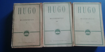 myh 712s - Victor Hugo - Mizerabilii - trei volume - ed 1960 foto