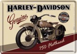 Placa metalica - Harley Davidson Flathead - 10x14 cm