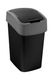K&ocirc;&scaron; Curver&reg; PACIFIC FLIP BIN 45 lit., 37.6x29.4x65.3 cm, čierno/&scaron;ed&yacute;, na odpad