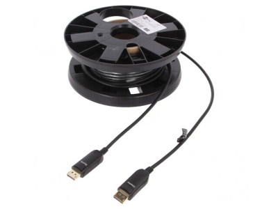 Cablu DisplayPort 1.4 Optic 10m Negru HDCP 2.2 foto