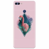 Husa silicon pentru Huawei Y9 2018, Flamingo With Sunglass
