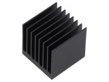Radiator extrudat cu aripioare BGA neagră
