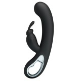 Vibrator punct G si clitoris Pretty Love Webb negru 21 cm