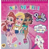 Invat numerele impreuna cu Polly Pocket. Carte de colorat cu autocolante/***