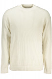 Cumpara ieftin Pulover barbati din bumbac cu imprimeu cu logo pe spate alb, L, Calvin Klein Jeans