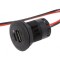 &Icirc;ncărcător Auto USB A și USB C, 3A, 5V, Negru