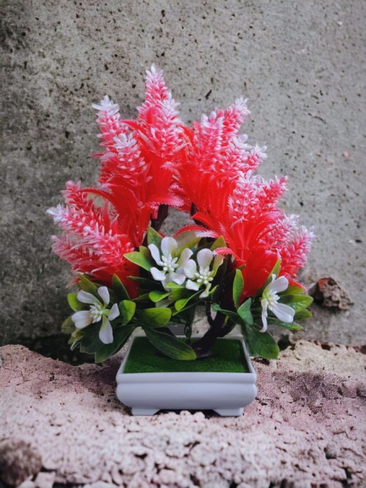 Copacel artificial roșu 25 cm