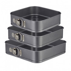 Set 3 Tavi Forme Patrate Detasabile Pentru Tort