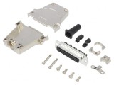 Conector D-Sub 25-Pini Mamă cu Șurub pe Cablu