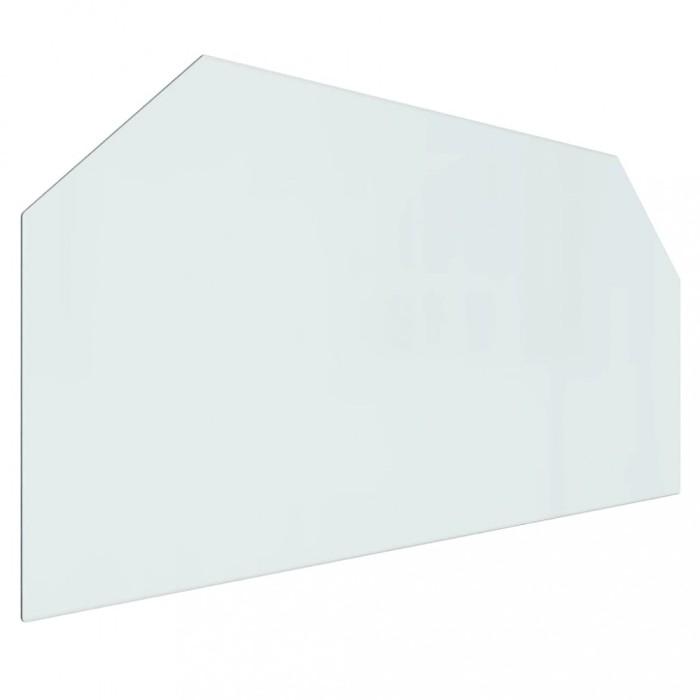 Placa de sticla pentru semineu, hexagonala, 120x60 cm
