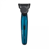Trimmer facial, BaByliss, Cu fir/fara, Otel japonez, Turcoaz
