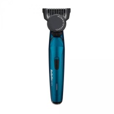 Trimmer facial, BaByliss, Cu fir/fara, Otel japonez, Turcoaz